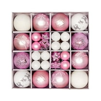 KOYPTL Christmas Ball Ornaments Set for Tree with Box,Shatterproof Glittering Hanging Bulbs Pendants for Christmas Tree Porch Lawn Yard Holiday Decorations for Xmas Birthday Home Party Supplies