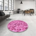 thumbnail image 4 of Ahgly Company Machine Washable Indoor Rectangle Transitional Violet Purple Area Rugs, 5' x 8', 4 of 7