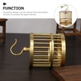 thumbnail image 7 of NICEXMAS Vintage Bird Cage Craft Golden Decorative Bird Cage Adornment for Pet Owners 1Pack, 7 of 7