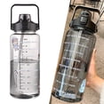 thumbnail image 4 of Botella De Agua Motivacional, Jarra De Agua Portátil A Prueba De Fugas, Elegante, Negra, Resistente A Altas Temperaturas, 2000ml Para Ciclismo, 4 of 8