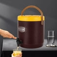 thumbnail image 2 of DENEST Stainless Steel Insulated Bucket W/ Faucet Lid Keep Warm And Cold Thermos Barrel, 2 of 16