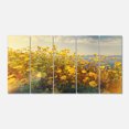 thumbnail image 2 of Wild Yellow Flowers Meadow - Floral Canvas Art Print, 2 of 3