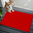 thumbnail image 4 of Christmas Red Area Rugs 2x3 for Living Room, Farmhouse Solid Red Color Modern Art Non Slip Washable Rug Runner, Low Pile Indoor Floor Carpet Mat Bathroom Rugs for Bedroom, Kids Room, 4 of 9