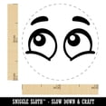 thumbnail image 2 of Cartoon Eyes Happy Joyous Self-Inking Rubber Stamp Ink Stamper - Dry Pad (No Ink) - Mini 1/2 Inch, 2 of 7