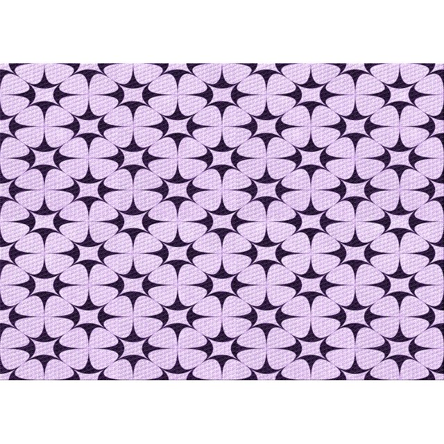 Ahgly Company Machine Washable Indoor Rectangle Transitional Purple Flower Purple Area Rugs, 5' x 8'