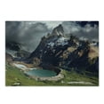 thumbnail image 1 of Landscape Cutting Board, Mount Fitz Roy and Laguna Torre Los Glaciares National Park Patagonia Argentina, Decorative Tempered Glass Cutting and Serving Board, Small Size, Multicolor, by Ambesonne, 1 of 1