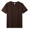 thumbnail image 1 of Sélectionné Chemise à Manches Courtes en Coton Pur Col Rond Parent-Enfant, Haut Ample de Sport Décontracté pour Fête, 1 of 2