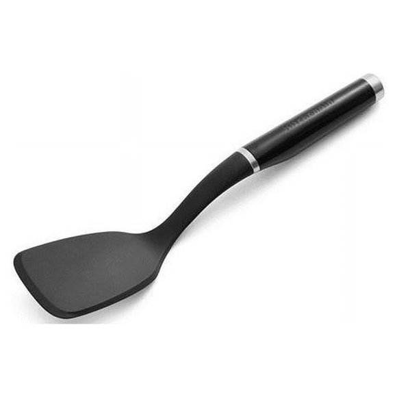 KitchenAid 6009340 3.5 x 8.5 in. Black ABS & Nylon Solid Turner