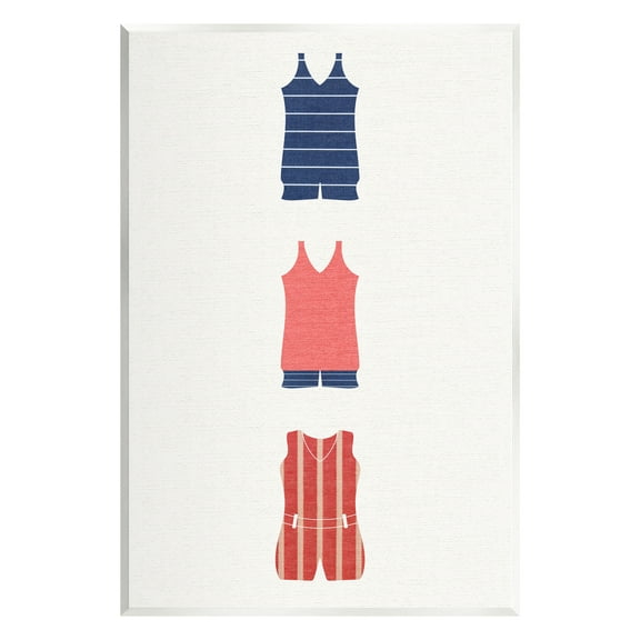 Stupell Industries Nautical Swim Clothes Beauty & Fashion Painting Unframed Art Print Wall Art, 10 x 15