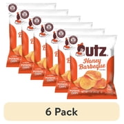(6 pack) Utz Honey Barbeque Potato Chips, Gluten-Free, 1 oz Bag