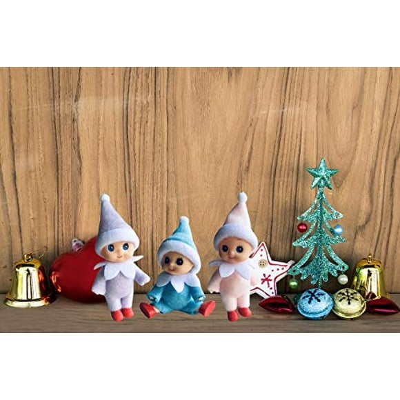 WULEEUPER Tiny Baby Elf Doll | Decoración navideña de elfo miniatura | Regalo para recién WULEEUPER WULEEUPER