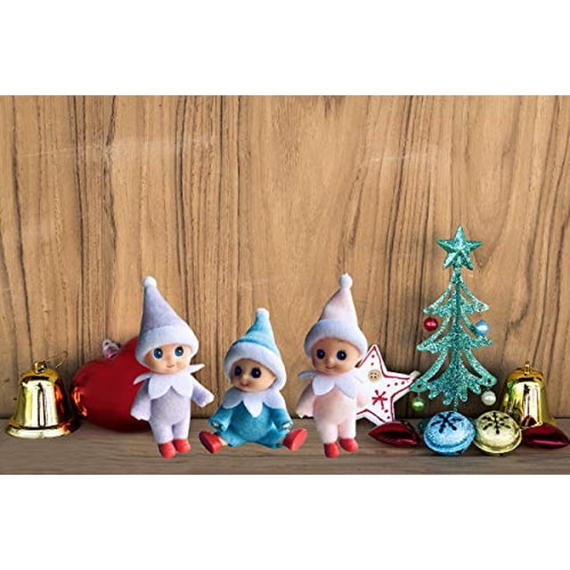 WULEEUPER Tiny Baby Elf Doll | Decoración navideña de elfo miniatura | Regalo para recién WULEEUPER WULEEUPER