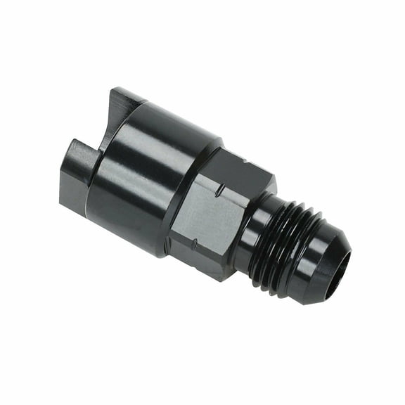 LABLT AN6-6AN Fuel Adapter Fitting to 3/8 GM Quick Connect with Thread Retainer Female Black