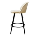 thumbnail image 3 of Set de 2 Bancos Periquera Avila para Barra de Cocina o Bar, Madera y Metal Crema Mundo In BANC0903741CREMA, 3 of 8