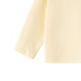 thumbnail image 4 of 100% Cotton Girls Long Sleeve Crewneck Tee, Solid Beige Relaxed Fit Kids Shirt for Girls, Durable for Daily Play & School (Ages 1-8),Size 2-3T, 4 of 5