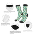 thumbnail image 3 of Fuzoiu SHIBA WITH FLORAL Print Kids Socks For Boys Girls,Grip Crew Socks with Non Slip,Lightweight Stretch Crew Socks,Toddlers Crew Boot Socks, 3 of 5