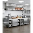 thumbnail image 7 of Vakiorn Stainless Steel Work Table with Cabinet 440 LBS Capacity Heavy Duty Adjustable Feet for Kitchen Restaurant Garage, 7 of 7
