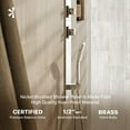 thumbnail image 6 of Eviva Raindance Thermostatic Massage -Jet Shower Tower System in Brushed silver finish, 6 of 7