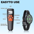 thumbnail image 3 of Collar de adiestramiento eléctrico recargable para perros, con alcance remoto de 305 metros, incluye pitido, vibración y descarga eléctrica, 3 of 7