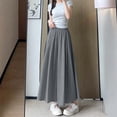 thumbnail image 5 of BLCHUNen Wide Leg Pants for Women Elastic High Waisted Flowy Pants Casual Loose Cooling Culottes Trousers Fashion,XL,Gray, 5 of 5