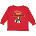 thumbnail image 3 of Inktastic Basset Hound Dog Lover Gift Boys or Girls Long Sleeve Toddler T-Shirt, 3 of 5