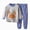 L101-Grey, variant on Toddler Baby Boy Fall Outfit Elephant Print Sweatshirt Long Pants Set Casual 2Pcs Winter Clothes Loungewear Set(L101-Grey,5-6 Y)