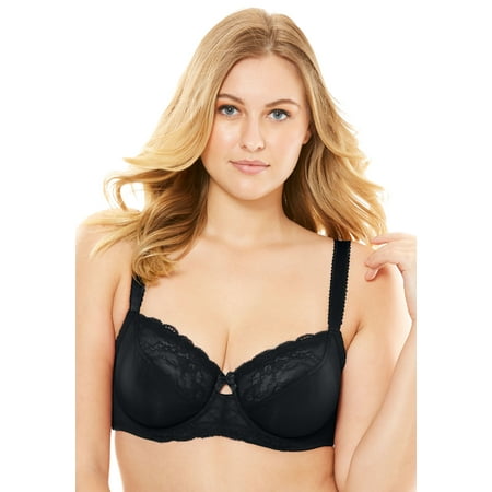 

Amoureuse Women s Plus Size Lace-Trim Underwire Bra Bra