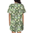 thumbnail image 3 of Bixox Women's Cute Frog Printed Pajama Set 2 Piece Lounge Set Top and Shorts Soft Pajamas, Shorts with Pockets, 3 of 7