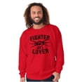 thumbnail image 5 of Fighter Not a Lover Muay Thai Athlete Sweatshirt for Men or Women Brisco Brands X, 5 of 6