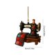 thumbnail image 3 of Aooww Sewing Machines Ornament 2D Art Home Office Sewing Machines Decorative Hanging Ornament, Romantic Home Gift Set,D, 3 of 6