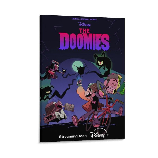 Los Doomies Cuadro decorativo colgante - Arte de pared - Póster enmarcado - Decoración de pared - Regalos para familia, amigos y aficionados 20*30 cm