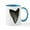 White/Blue Inside, variant on CafePress - Megalodon Tooth Mug - 11 oz Ceramic Mug - Novelty Coffee Tea Cup