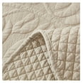 thumbnail image 3 of 3-Piece 100% Cotton Oversized Bedspread Lightweight Quilt Coverlet Embroidery Farmhouse Bedding Set T0 ( Beige, King (118"x106")), 3 of 9
