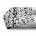 thumbnail image 3 of Floral Soft Flannel Fleece Blanket, Soft Orange and Red Flowers on Branches Flourishing Spring Season Garden Theme, Cozy Plush for Indoor and Outdoor Use, 70" x 90", Red Orange Black, by Ambesonne, 3 of 6