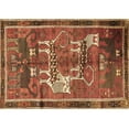 thumbnail image 1 of Ahgly Company Indoor Rectangle Animal Brown Traditional Area Rugs, 7' x 9', 1 of 4