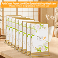 8 Pack Sign Holders 8.5x11 Double Sided Display Stand Frames - Walmart.com