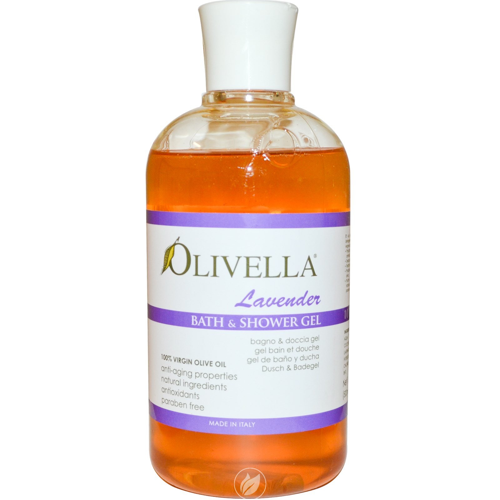 Bath & Shower Gel Lavender 16.9 oz by Olivella, Pack of 2