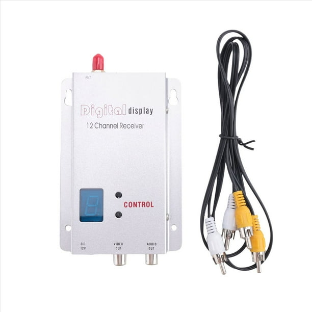 Receptor FPV 1.2G 1.3G VRX Pantalla Digital de 12 Canales para Modelo RC Drone FPV de Alcance