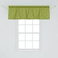 thumbnail image 2 of Olive Window Valance, Garden Elements Leaves and Round Foods Budding, Curtain Valance for Kitchen Bedroom Decor with Rod Pocket, 54" X 18", Olive Green Pastel Green, by Ambesonne, 2 of 2