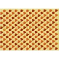 thumbnail image 1 of Ahgly Company Machine Washable Indoor Rectangle Transitional Orange Red Orange Area Rugs, 2' x 3', 1 of 7