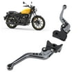 thumbnail image 1 of Aluminum Alloy Anodized Short Adjustable Brake Handle Levers Set Replacement for Classic Reborn 350 Ensure the Brake Clutch Levers Bend or Break in Collisions with Precision, 1 of 7