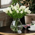 thumbnail image 3 of 10-Heads Artificial Flowers PU Mini Real Touch Tulip Bouquets, 3 of 4