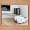 thumbnail image 6 of Majestic Pet Sherpa Chevron Bagel Pet Bed for Dogs, Calming Dog Bed Washable, Large, Black, 6 of 6