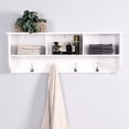 thumbnail image 5 of White wall-mounted - Cubby storage & coat hanging - Entryway / Keep your entry clean and tidy, 5 of 6