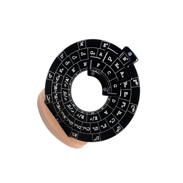 ZLight Aluminum Alloy Music Chords Wheel Round Music Melody Tool Easy To Learn For All Levels Of Musicians Practicing