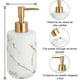 thumbnail image 4 of Kit 4pz Accesorios Para Baño Cerámica Jabonera Dispensador Porta Cepillo Vaso Blanco VIMI, 4 of 7