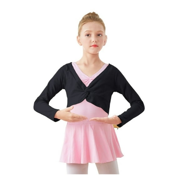 Ballet Top Ballet Jersey Girls Dance Top Ballet Gymnastics Jacket Dance Top Coat Kids Wrap Top