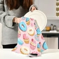 thumbnail image 6 of Dreamtimes Soft Absorbent Reusable Kitchen Towels, Set of 6|28x18 in, Cupcakes and Donuts Dining Kitchen Living Room Tea Towels Dish Towels Decorative Towels, 6 of 7
