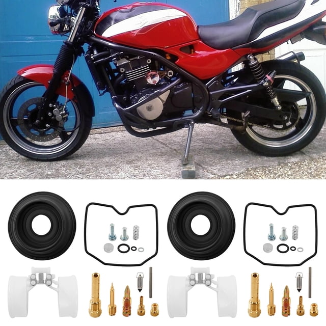Conjunto de reparación de Carbohidratos, Kit de reparación de Carburador de 52 PCS completar para motocicleta