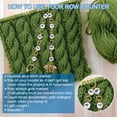 thumbnail image 4 of 2pcs 2 style Bee Charm Knitting Row Counter Chains Alloy Acrylic Brass 0-9 Numbered Stitch Marker for Tracking Project Progress Golden 19.4cm 25.6cm, 4 of 7